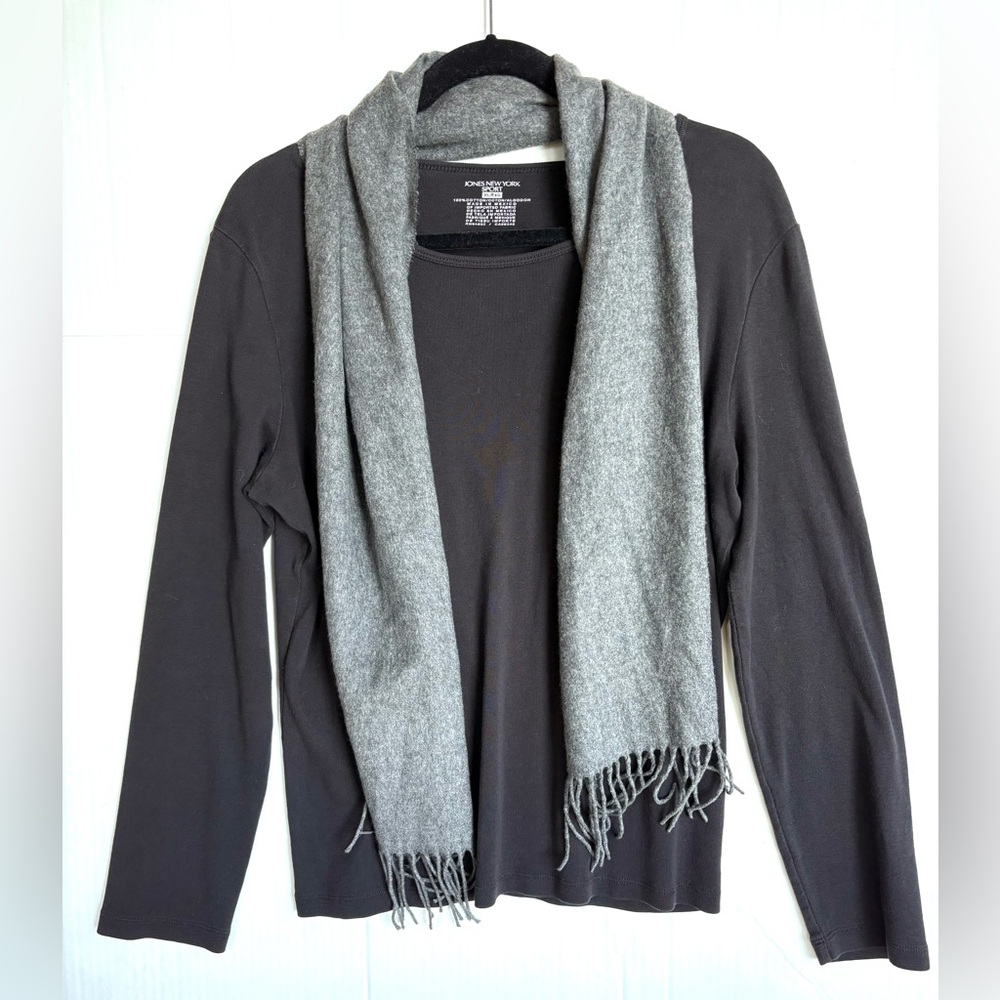 NWOT Soft Grey Scarf